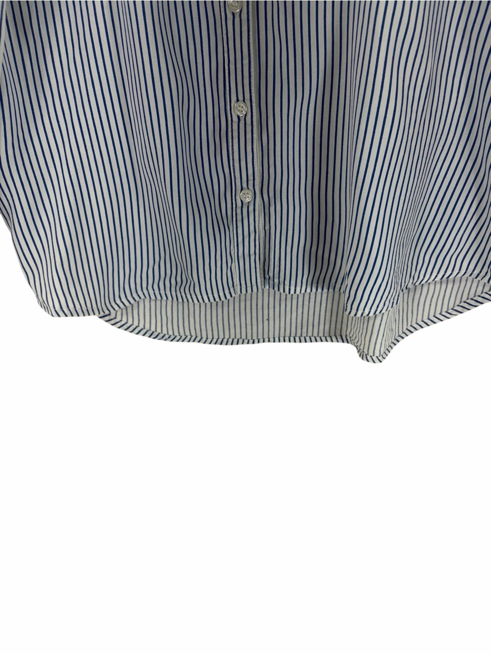 Twik Blue & White women's Vertical Stripe Button Tunic size medium - Picture 5 of 10